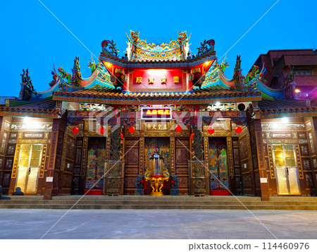 Taiwan, Jiufen (Jiufen) Old Street, Ruifang Jiufen Kaicheng Temple (Tian Gong Temple) Taiwan, Jiufen (Jiufen) Old Street, Ruifang Jiufen Kaicheng Temple (Tian Gong Temple) 114460976