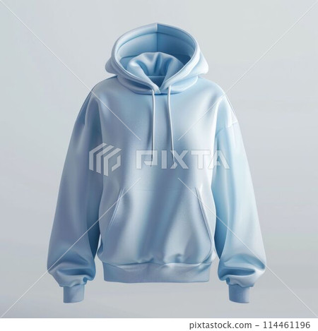 Light Blue Hoodie. Generative ai Light Blue Hoodie. Generative ai 114461196