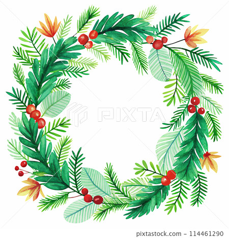The wreath is a symbol of the holiday season and is often used as a decoration during Christmas time 114461290