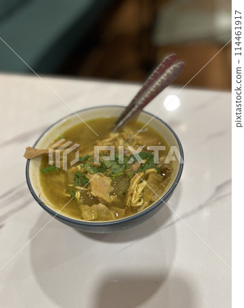 Delicious Chicken soup from Indonesia 114461917