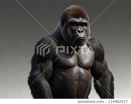 Gorilla Bust Up [AI generated, professional finish] 114462017