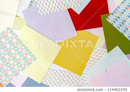 Various Japanese patterned papers 114462209