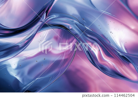 Vibrant liquid bathed in colorful light 114462504