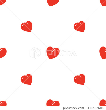 Seamless pattern with chaotic hearts for textile, fabric, wallpaper, wrapping 114462606