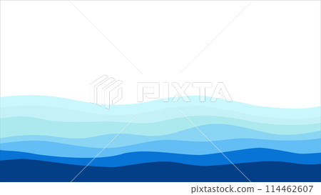Wave sea vector. Ocean background. Water pattern. blue abstract river 114462607