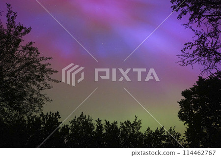 Beautiful polar lights in Olstrup, Denmark in May 2024 Beautiful polar lights in Olstrup, Denmark in May 2024 114462767