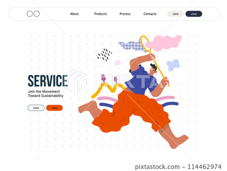 Life Unframed: Cloud catcher -modern flat vector concept illustration of running man with butterfly net. Metaphor of unpredictability, imagination, whimsy, cycle of existence, play, growth, discovery Life Unframed: Cloud catcher -modern flat vector concept illustration of running man with butterfly net. Metaphor of unpredictability, imagination, whimsy, cycle of existence, play, growth, discovery 114462974