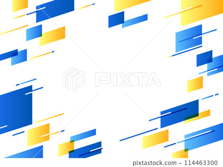 Blue pop geometric pattern background illustration 114463300