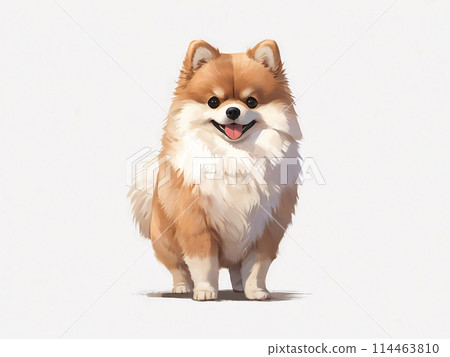 博美犬插畫【AI生成/專業完成】 114463810