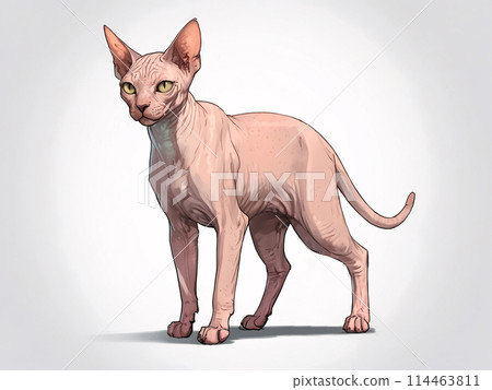 獅身人面像貓風景插畫【AI生成/專業完成】 114463811