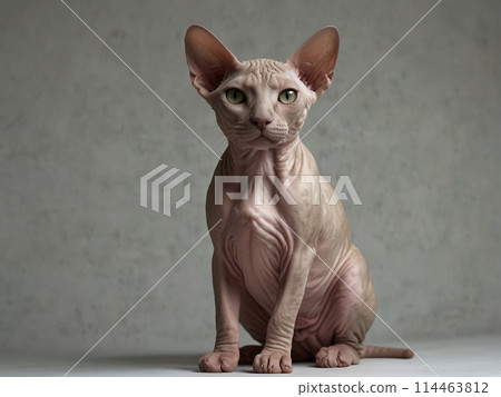 斯芬克斯貓坐姿【AI生成/專業完成】 斯芬克斯貓坐姿【AI生成/專業完成】 114463812