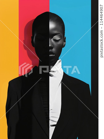 Chic Female Portrait: The Art of Black White Photography with Colorful Flair 114464907