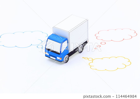 運輸業形象/語音泡沫 運輸業形象/語音泡沫 114464984