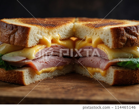 Grilled Cheese Sandwich [AI-generated, professionally finished] 114465146