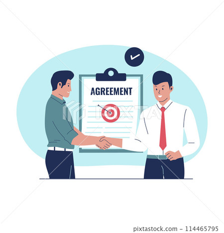 Business deal and agreement vector concept 114465795