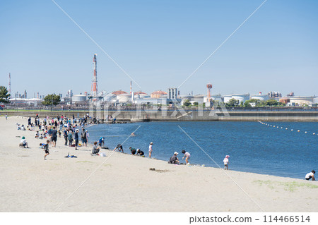 在東荻島東公園的人工海灘（川崎之濱）採蛤 114466514