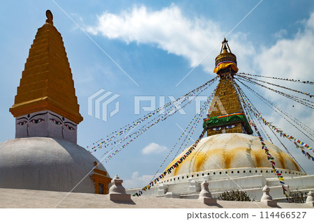 Boudhanath Buddhist Stupa - Kathmandu in Nepal 114466527