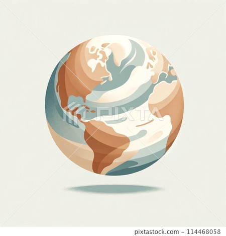 Simple earth illustration Simple earth illustration 114468058