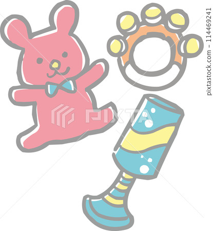 Illustration baby baby toys 114469241