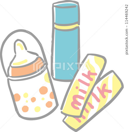 Illustration baby baby milk Illustration baby baby milk 114469242