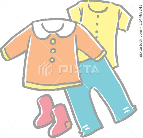 Illustration baby baby clothes 114469243