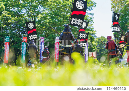 Nagashino Battle Flag Festival, Matchlock Gun Demonstration (Shinshiro City, Aichi Prefecture) 114469610