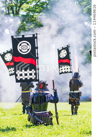 長筱戰旗節、火繩槍表演（愛知縣新城市） 114469616