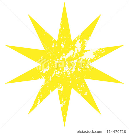 Yellow sparkly thorns 114470718