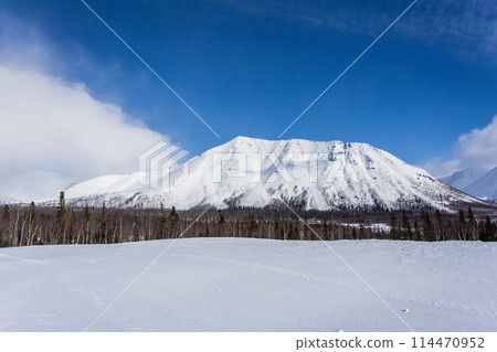 Hibiny mountains, springtime at Russian Nord, sunshine 114470952