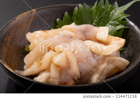 Octopus and Wasabi (Rice Octopus, Dried Daikon Radish) Octopus and Wasabi (Rice Octopus, Dried Daikon Radish) 114471238