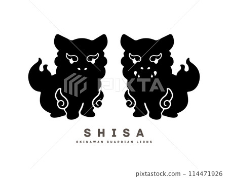 Shisa flat design icon vector illustration Okinawa 114471926