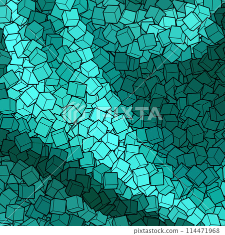 Blue cube. Abstract vector template for presentation. eps 10 114471968