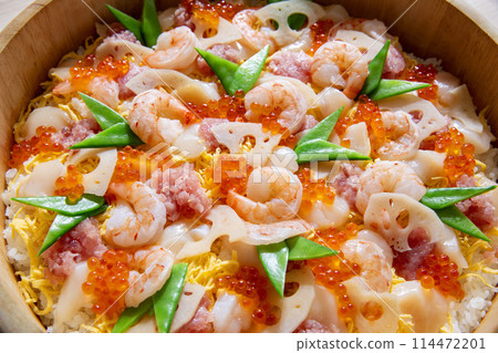 Chirashizushi, Sushi, Japanese food, Bara sushi 114472201