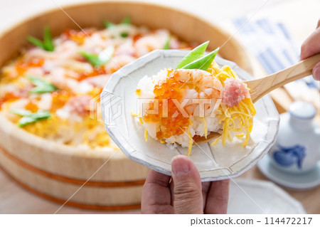 Chirashizushi, Sushi, Japanese food, Bara sushi 114472217