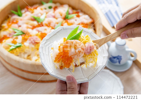 Chirashizushi, Sushi, Japanese food, Bara sushi 114472221