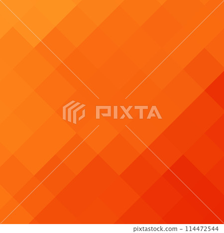Geometric design element. Vector illustration in polygonal style. Orange pixel. eps 10 114472544