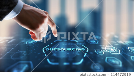 Outsourcing Human Resources Global Recruitment concept 114472919