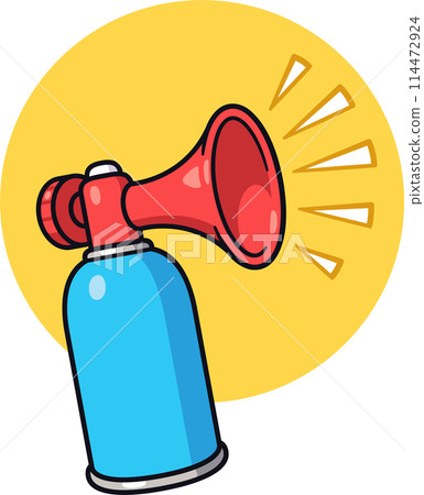 Airhorn cartoon drawing 114472924