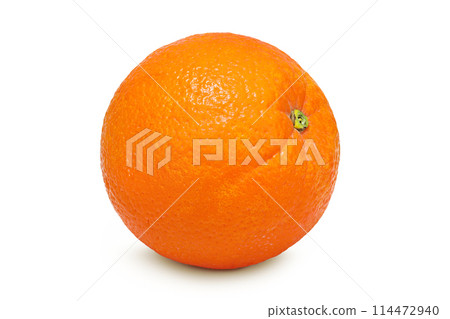 Orange fruit isolated on white background with full depth of field Orange fruit isolated on white background with full depth of field 114472940