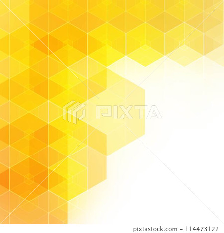 Vector abstract background. Geometric template for presantation. Yellow hexagons. eps 10 Vector abstract background. Geometric template for presantation. Yellow hexagons. eps 10 114473122