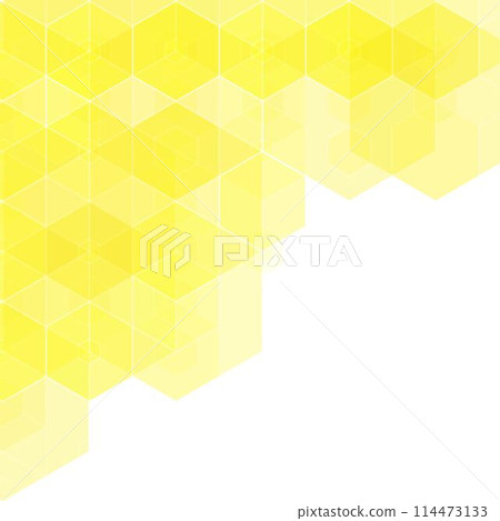 Geometric image. Abstract vector background. Colored background. Yellow Hexagons. eps 10 114473133