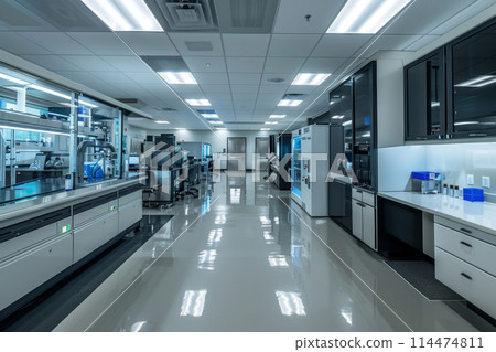 High-Tech Laboratory Interior 114474811