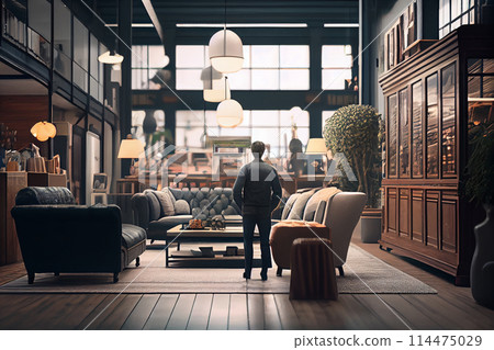 Showroom of modern furniture store 114475029