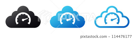 Internet connection quality check icon, speed test icon 114476177