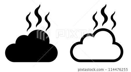 Co2 carbon dioxide cycle icon. Co2 emissions neutral 114476255