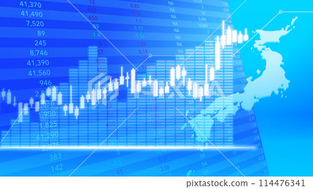 日本股價上漲的形象 日本股價上漲的形象 114476341