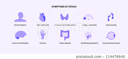 Ataxia cerebellar disorder - Stock Illustration [114476648] - PIXTA