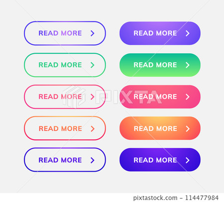 Read more button vector web action icon. Read more link banner submit action 114477984