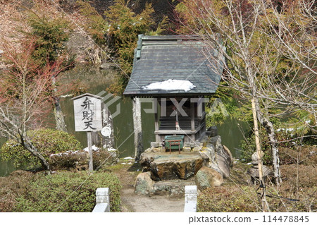 日本三大風景之一的京都天橋立的春天景色 114478845