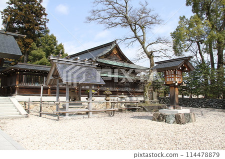 Spring scenery of Amanohashidate, Kyoto, one of the Three Most Scenic Spots of Japan Spring scenery of Amanohashidate, Kyoto, one of the Three Most Scenic Spots of Japan 114478879